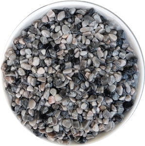Crushed Gray Pebble Gravel Mini Stone For Landscape