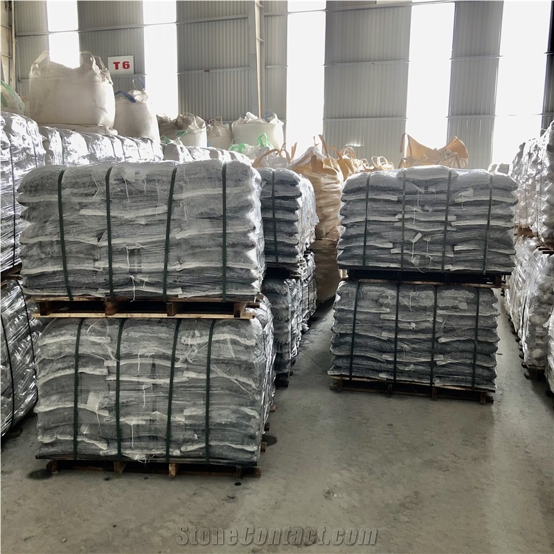 Crushed Gray Pebble Gravel Mini Stone For Landscape