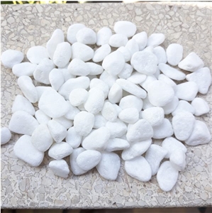 White Pebble Stone For Floor Coating And Brick Making