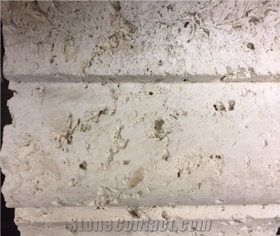 Coral Stone Square Pedestal Column