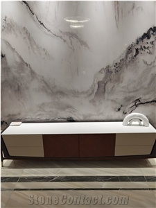 Calacatta Crystallized Stone Slab,Nano Glass Panels Slabs