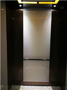 Pure White Crystallized Stone Slab,Nano Glass Panels Slabs