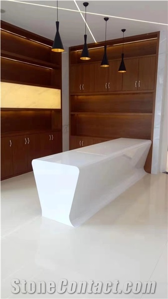 Pure White Crystallized Stone Slab,Nano Glass Panels Slabs