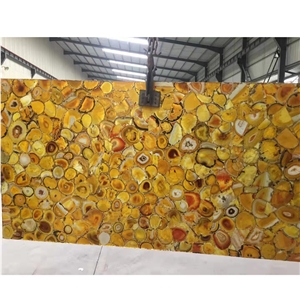 Translucent Black Agate Slab, Semiprecious Stone Wall Panel Price