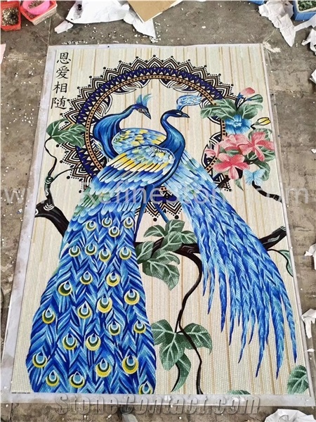 2021 New Style Peacock Mosaic Medallion Pattern Design