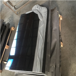 Absolute Black Granite Cross Tombstones And Monuments