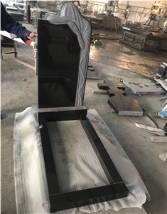 Absolute Black Granite Cross Tombstones And Monuments