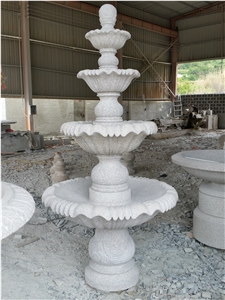 Antique Granite Large Water Fountain