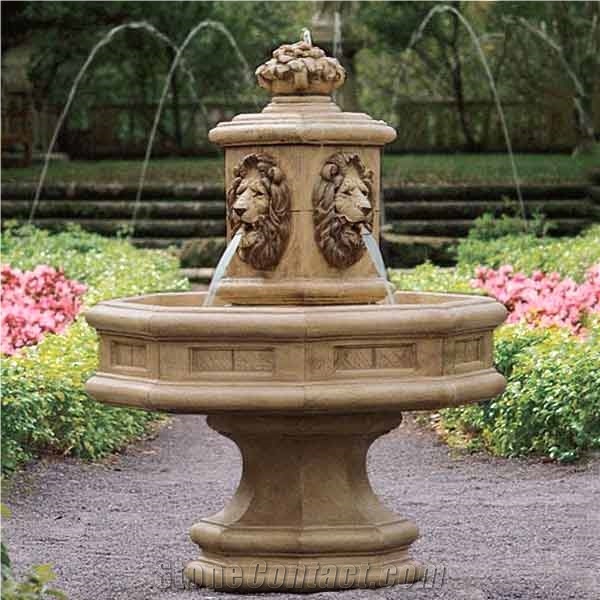 Custom Marble Stone Fountains For Villa Garden Decoration