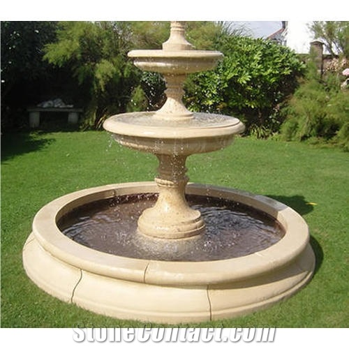 Custom Marble Stone Fountains For Villa Garden Decoration