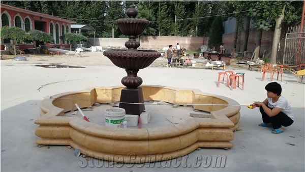 Custom Marble Stone Fountains For Villa Garden Decoration