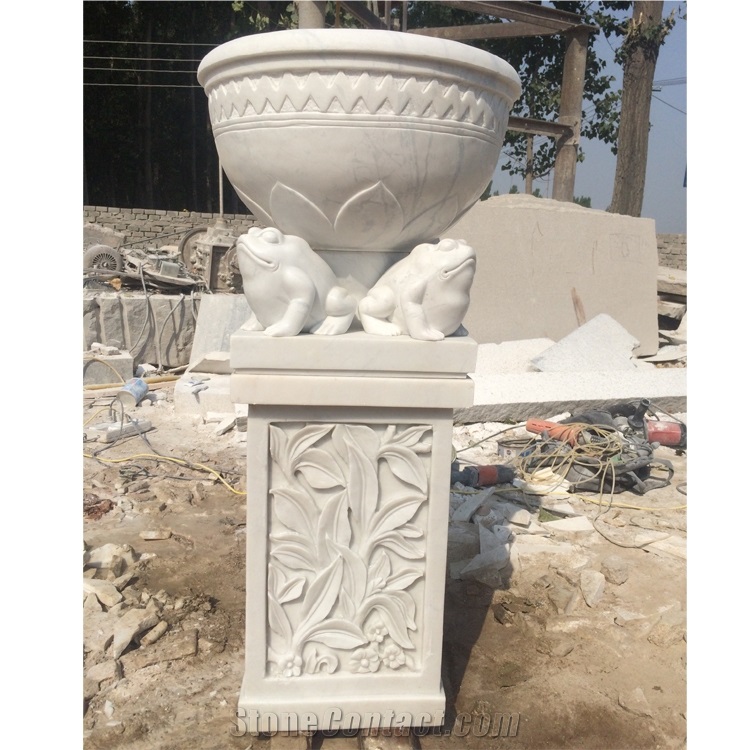 Customized Stone Garden Plant Pot Marble Flower Pots