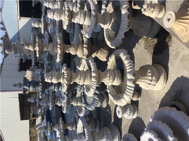 Garden Water Grey Marble Fountain,