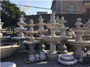 Garden Water Grey Marble Fountain,