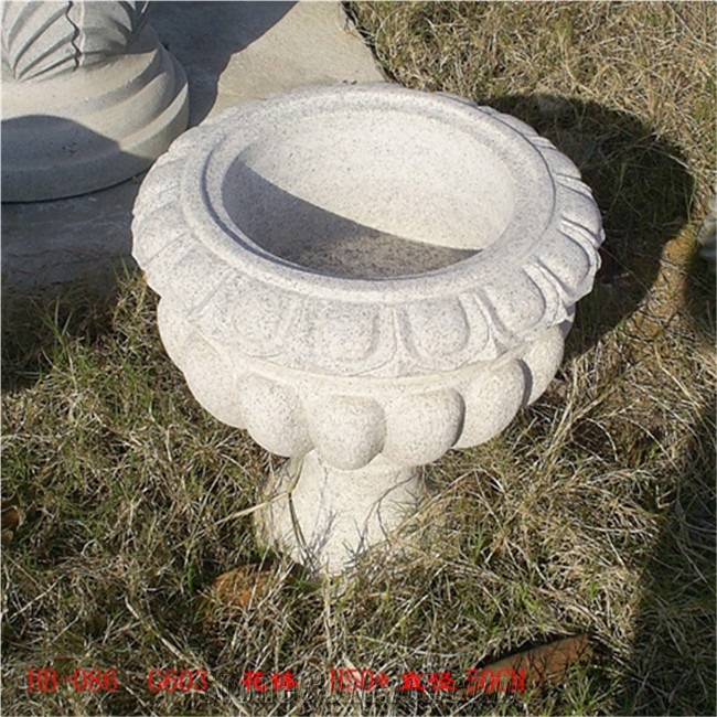Granite Flower Pot Large Plants Stone Gardening Pots