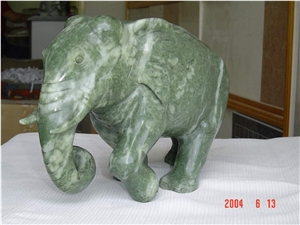 Hand Carved Stone Marble Animal Statue Elephant Statue