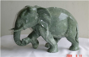 Hand Carved Stone Marble Animal Statue Elephant Statue