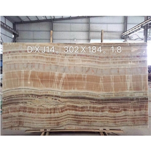 Hot Sale Natural Cheaper  Wooden Onyx Slab On The Wall 