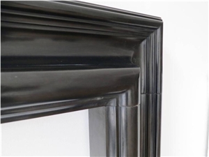 Italian Verde Antico Marble Indoor Fireplace Mantel