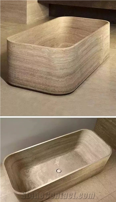 Luxury Calacatta Marble Bathtubs, Solid Surface