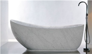 Luxury White Marble Solid Surface Bathtubs For Bathroom