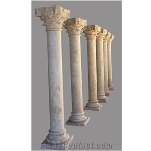 Marble Columns Decorative Round Greek Marble Columns Design