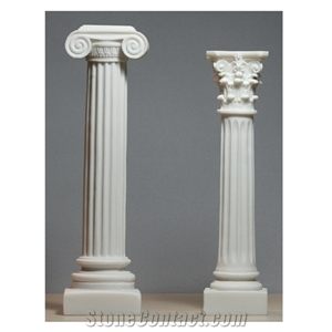 Marble Columns Decorative Round Greek Marble Columns Design