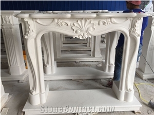 New Designs White Marble Fireplace White Marble Fireplace