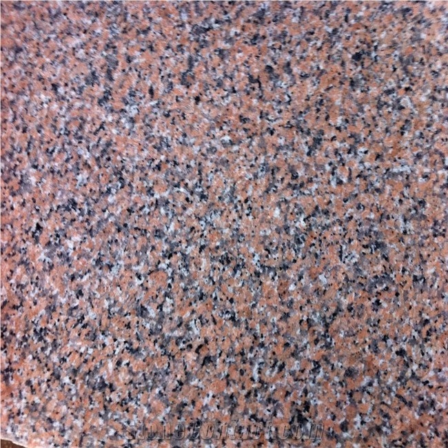 Pink Granite Chinese Red Stone Customized Surface Color