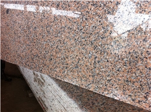 Pink Granite Chinese Red Stone Customized Surface Color