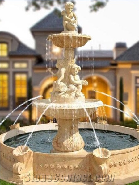 Round Landscaping Black Pebbles For Fountain