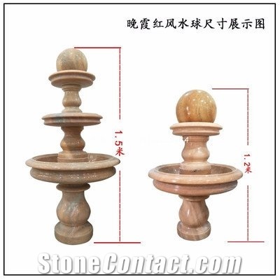 Round Landscaping Black Pebbles For Fountain
