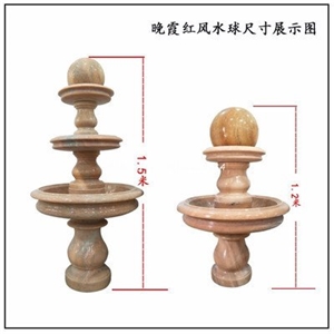 Round Landscaping Black Pebbles For Fountain