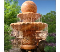 Round Landscaping Black Pebbles For Fountain