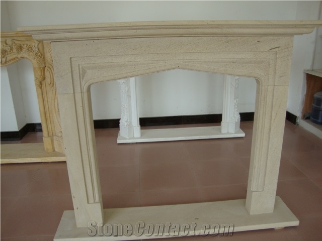 Unique Design Indoor Stone Fireplace