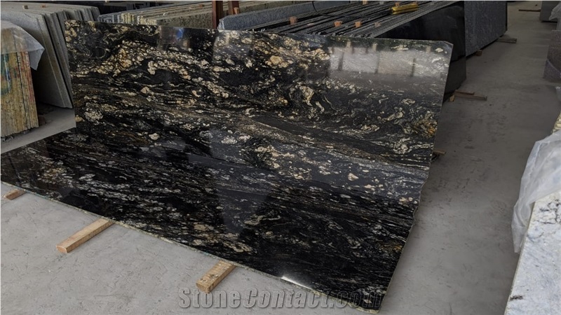Titanium Black Granite Slabs