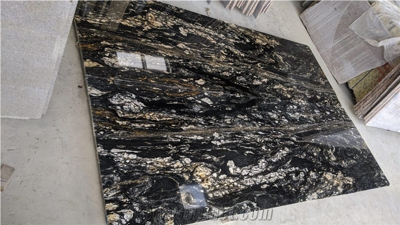 Titanium Black Granite Slabs
