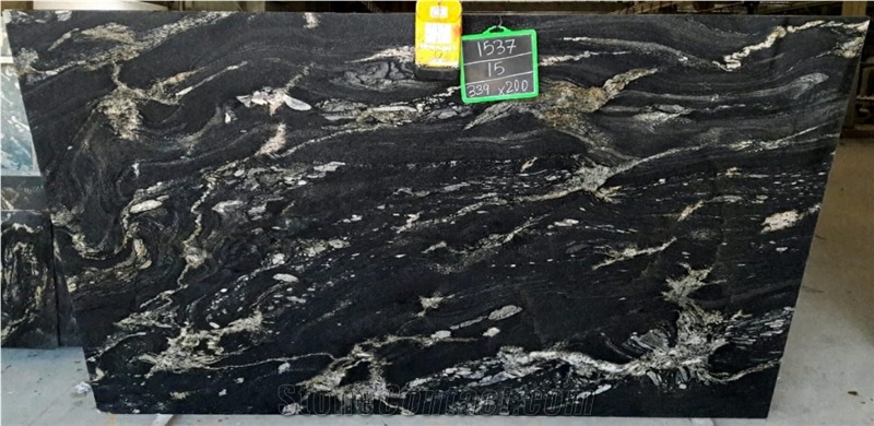 Titanium Black Granite Slabs