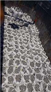 Bergama Grey Granite Cube Stone, Cobble Stone