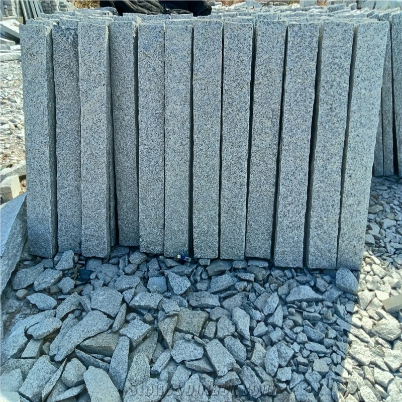 G603 Grey Granite Split Palisade Fence Post Garden Paving