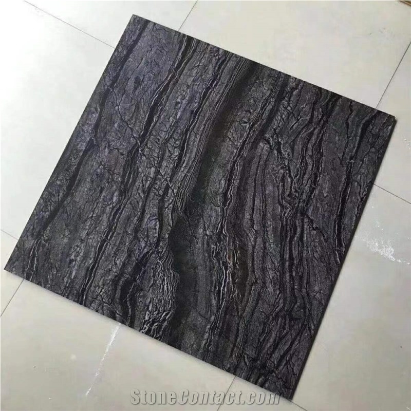 Black Zebra Black Forest Wooden Vein Ceramic Tiles