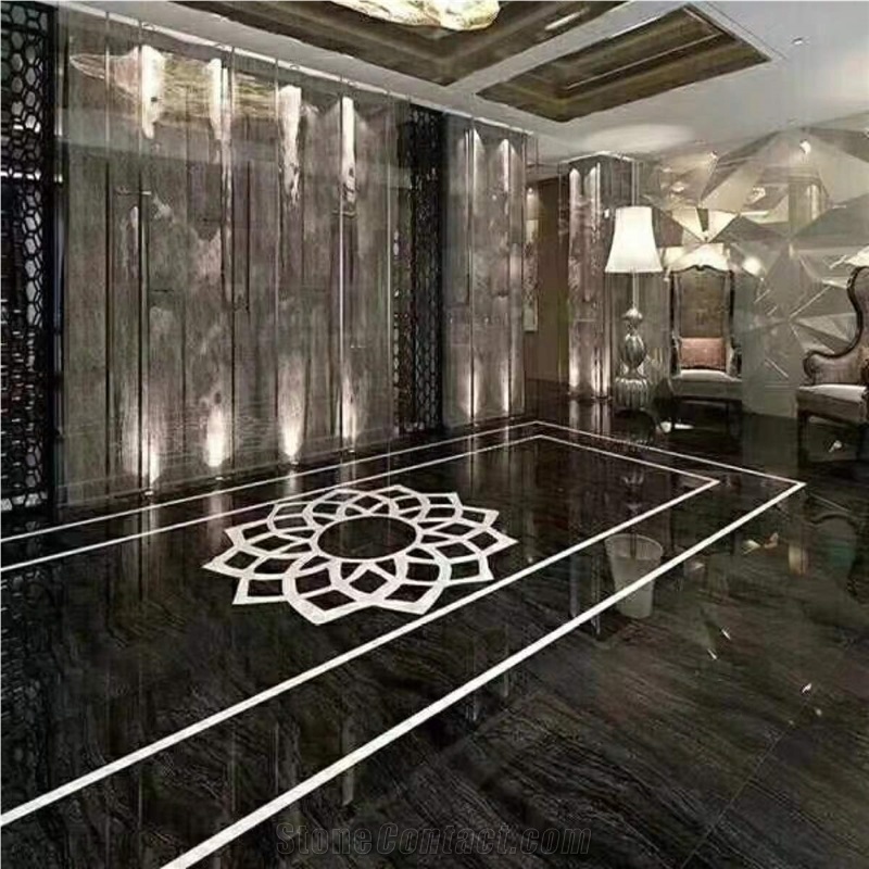 Black Zebra Black Forest Wooden Vein Ceramic Tiles
