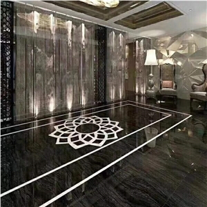 Black Zebra Black Forest Wooden Vein Ceramic Tiles