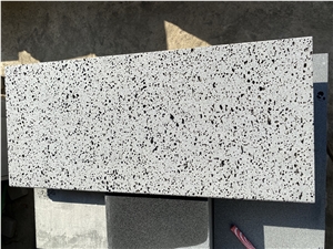 Basalt Slabs Tiles Hainan Black Lava Stone Grit Surface