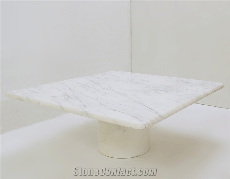Carrara White Calacatta White Marble Table Design All Sizes