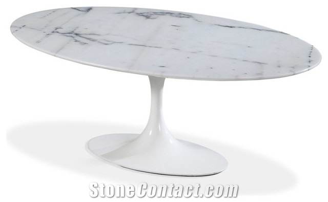 Carrara White Calacatta White Marble Table Design All Sizes