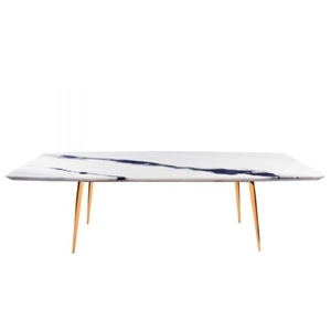 Panda White Chinese Marble Cafe Table Top Dinner Table 