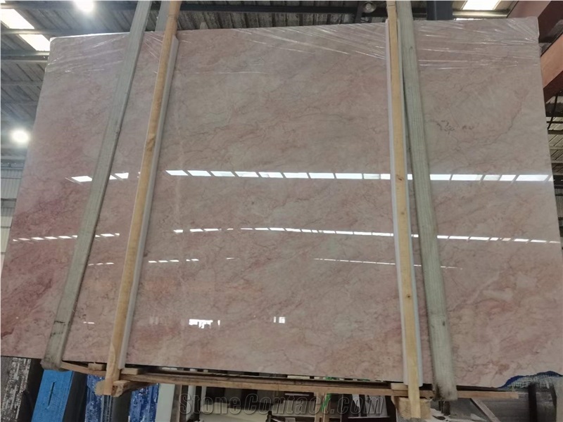 Pink Chinese Marble Slabs Tiles Pink Color Good Price
