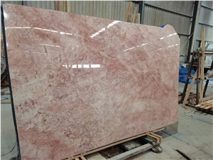Pink Chinese Marble Slabs Tiles Pink Color Good Price