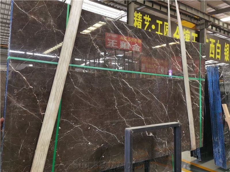 Saint Laurent Chinese Brown Marble Slabs Tiles Cheap Price